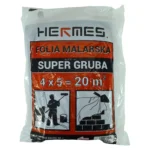 Folia malarska CZERWONA supergruba 4x5m
