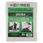 Folia malarska ZIELONA gruba 4x5m