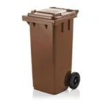 Pojemnik na odpady 120L BRĄZOWY - obrazek 3