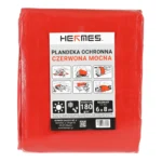 Plandeka ochronna CZERWONA  6 x 8 m  180g/m2 - obrazek 2