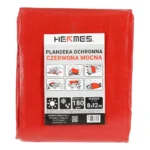Plandeka ochronna CZERWONA  8 x 12 m  180g/m2