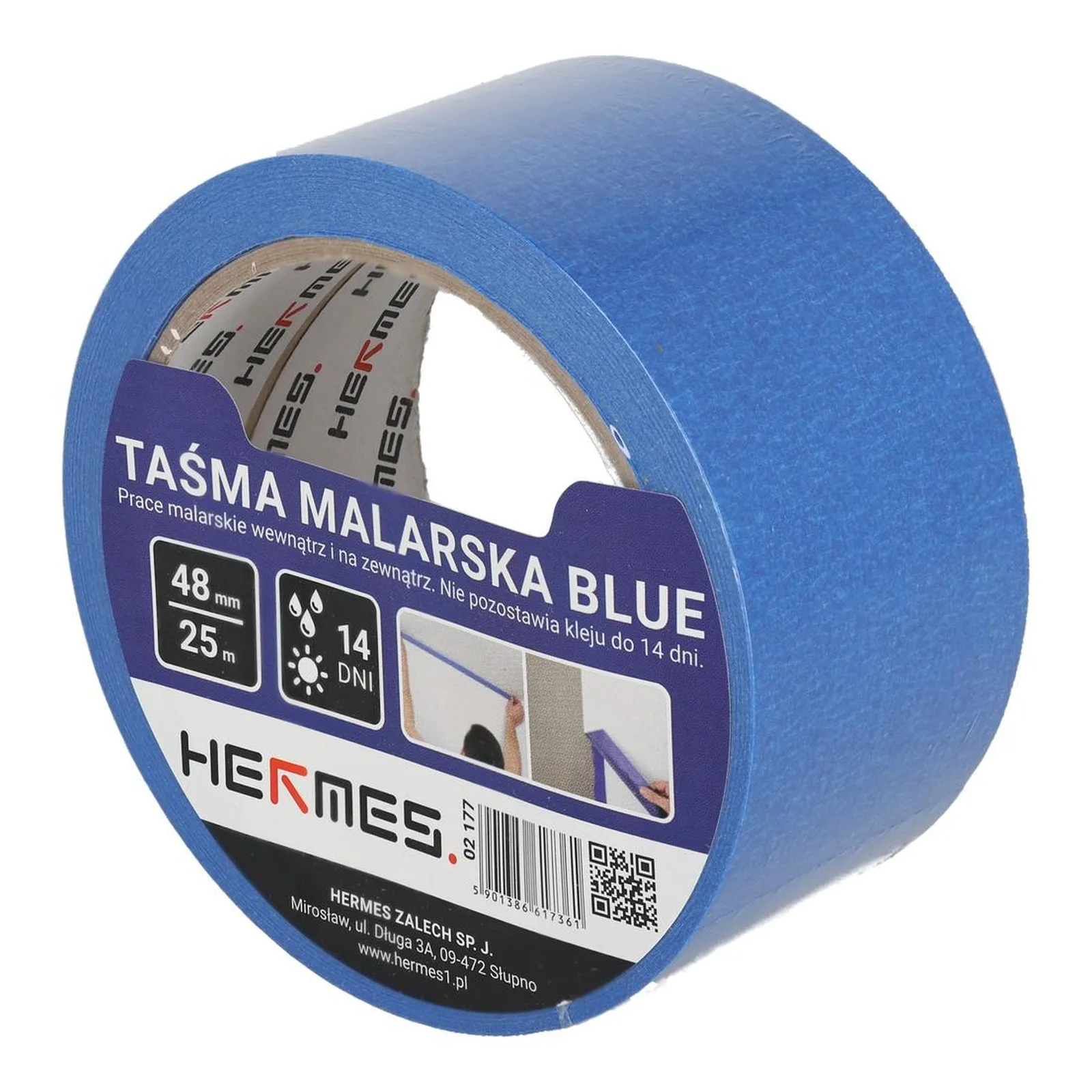 02_177_4906927a6131a24c969e328817a2769d00f83d5d-1 Taśma malarska NIEBIESKA 48mm x 25m - obrazek 1