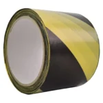 Taśma ostrzegawcza CZARNO-ŻÓŁTA 80mm x 100m