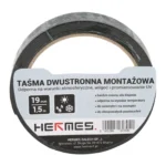 Taśma dwustronna MONTAŻ CZARNA 19mm x 1,5m - obrazek 8