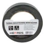Taśma dwustronna MONTAŻ CZARNA 25mm x 5m - obrazek 3