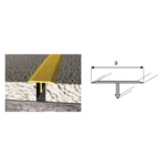 Profil aluminiowy T 18  AL.  2m PKWIU25.11.23.0