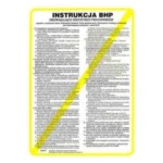 Tablica INSTRUKCJA BHP25 x 30cm