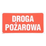 Tablica DROGA POŻAROWA20 x 40 cm
