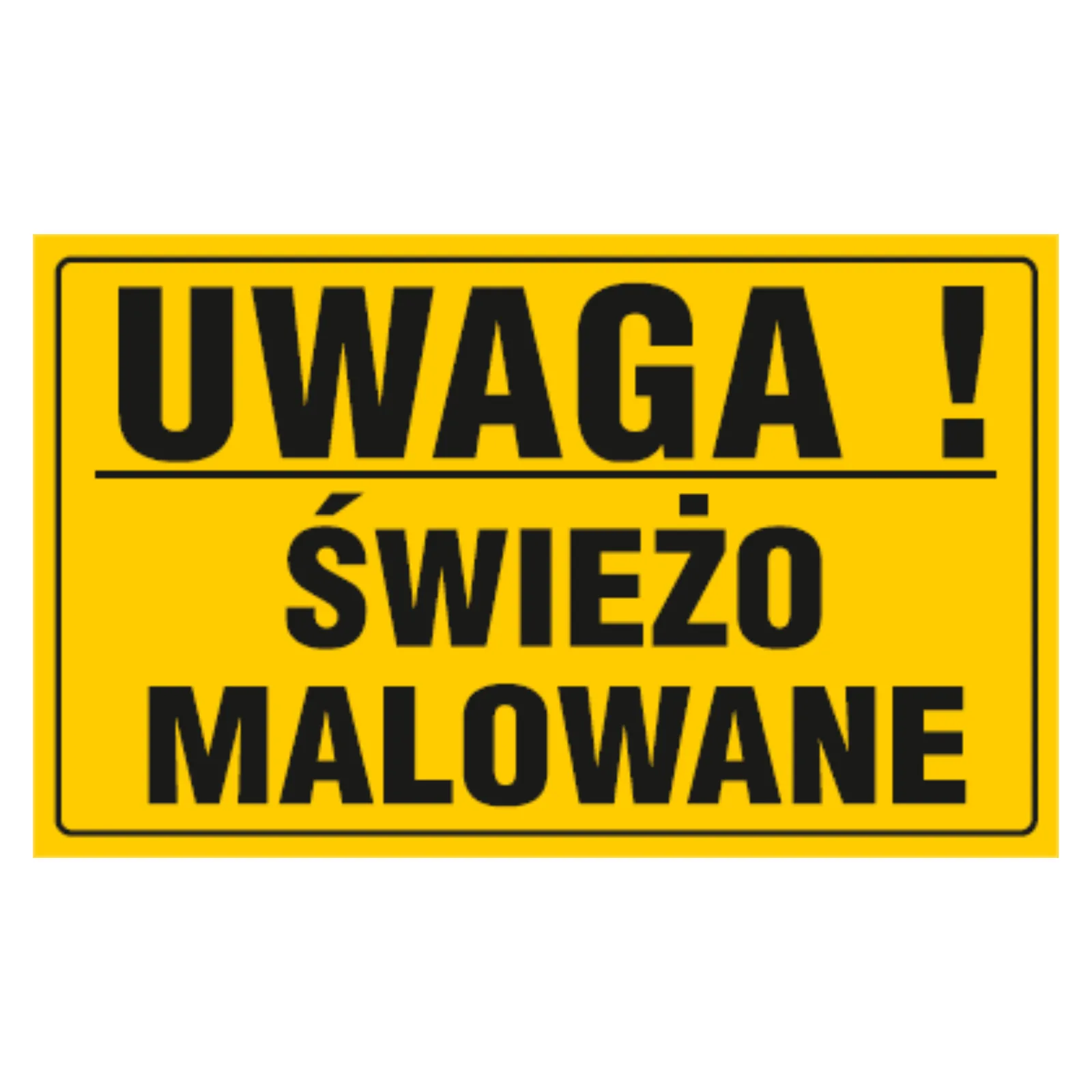 09_527_c4e22b2eed61e7dbf88cd6ddcfcc3610f35b00a3-1 Tablica UWAGA! ŚWIEŻO MALOWANE20x33 - obrazek 1
