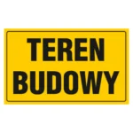 Tablica TEREN BUDOWY20x33