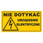 Tablica URZĄDZENIE ELEKTR. 12x22