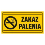 Tablica ZAKAZ PALENIA12x22