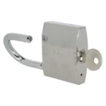 Kłódka żeliwna pałąkowa PRETOR CHROM 60mm 3 klucze - obrazek 4