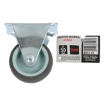 Koło do wózka TPR STAŁE  50 x 22mm SZARE