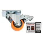 Kółko meblowe PVC Z HAMULCEM PROFI 40 x 21 mm