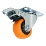Kółko meblowe PVC Z HAMULCEM PROFI 50 x 24 mm - obrazek 5