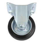 Koło do wózka STAŁE  75 x 22mm CZARNE