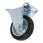 Koło do wózka STAŁE  75 x 22mm CZARNE - obrazek 5