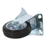 Koło do wózka STAŁE  75 x 22mm CZARNE - obrazek 6