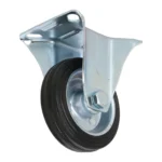 Koło do wózka STAŁE  75 x 22mm CZARNE - obrazek 7