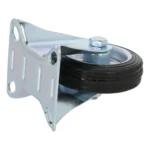 Koło do wózka STAŁE  75 x 22mm CZARNE - obrazek 8