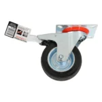 Koło do wózka OBROTOWE Z HAMULCEM 100 x 30mm CZARNE - obrazek 5