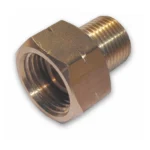 Redukcja dwuczłonowa GW21,8mm L - GZ3/8"L mosiądz