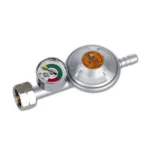 Reduktor gaz. 37mbar, 1,5kg/h z ZAWOREMBEZPIECZEŃSTWA i MANOMETREM