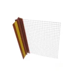 Listwa PVC przyok. SIATKA 3mm 2,5m BRĄZ
