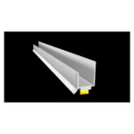 Listwa PVC typu J z uszcz. i dyl. 3m
