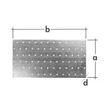 Płytka PERFOROWANA  40 x 100 x 2mm