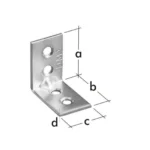 Kątownik łącznikowy WĄSKI 30x30x17x2mm