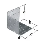 Kątownik montażowy  100 x 100 x 40 x 2mm