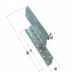 Łącznik KROKWIOWY 32x170x100x2mm PRAWY