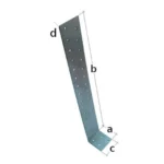 Kątownik kotwowy 300 x 40 x 40 x 2mm
