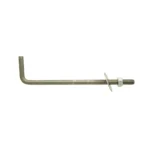 Łącznik śrubowy odgięty CZARNY M16x400typ L