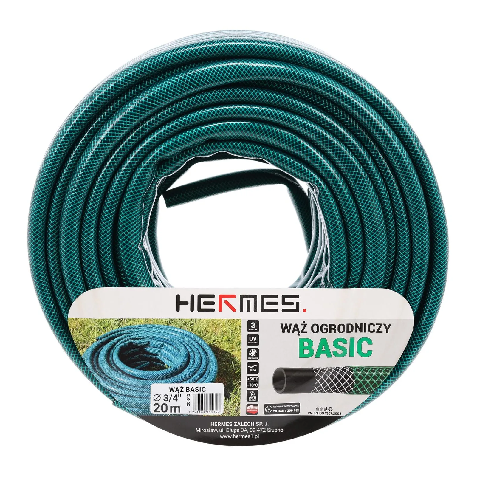 20_013_28777ae13dd6f6ebd1eaafd0ce83d5065caeb93e-1 Wąż ogrodowy BASIC 3/4" - 20 m 3-warstwowy - obrazek 1