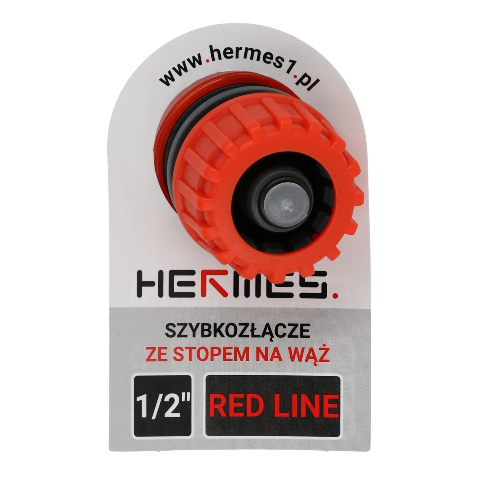 20_038_018cc743d52faadf1b5628d6fe794a85a36baf25-1 Szybkozłącze ZE STOPEM na wąż 1/2" RED LINE - obrazek 1