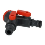 Trójnik z ZAWORAMI 3/4" RED LINE