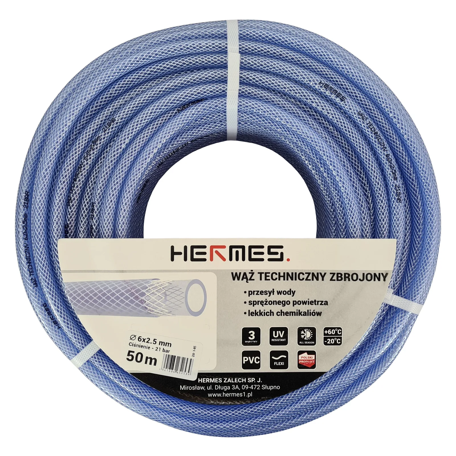 20_101_e84b31730fe7888110e7408f98c2d38d9e8a8317-1 Wąż techniczny ZBROJONY fi 8 50m 5,5 kg - obrazek 1