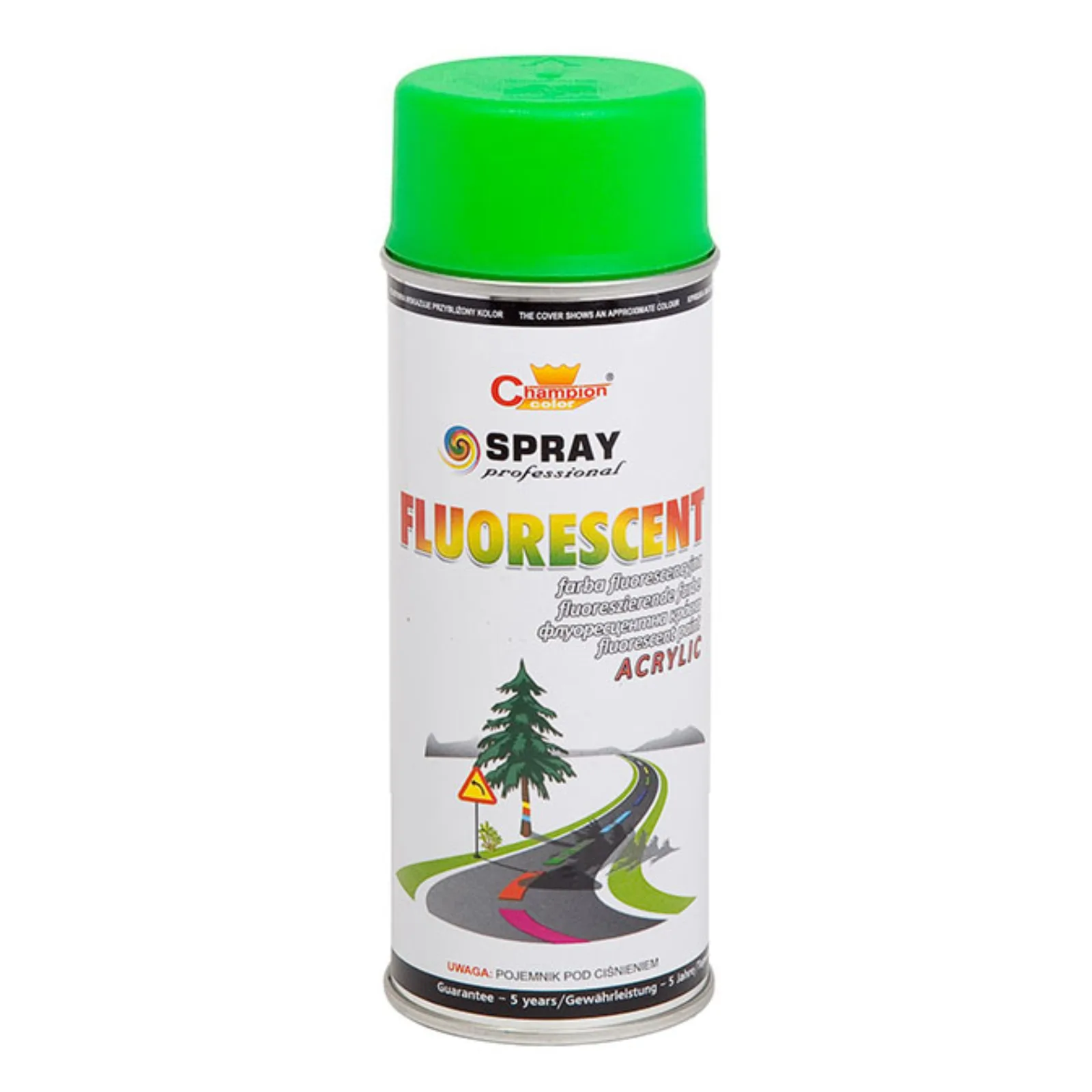 21_131_c84709332cbef8bc466126e1ca03bc36906a3324-1 CHAMPION Spray FLUO. ZIELONY 400ml - obrazek 1
