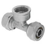 Trójnik skręcany GW. WEW. 16x1/2x16x2do rury PEX