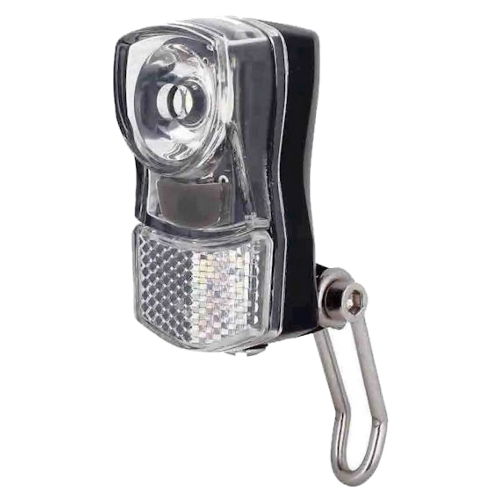 25_252_be061c7305bf8415c0a32a99348a68a625aaa025-1 Lampka rowerowa PRZEDNIA na WIDELEC 1Watt 7 LUX (z baterią) - obrazek 1