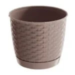 Doniczka z pod. RATOLLA BEŻ fi 16,5cm wys. 14cm