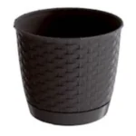 Doniczka z pod. RATOLLA BRĄZ fi 22,0cmwys. 19,5cm