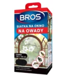 BROS Siatka na okno CZARNA 150x180